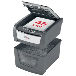 Rexel Distruggidocumenti automatico Optimum AutoFeed 45X con taglio a frammenti